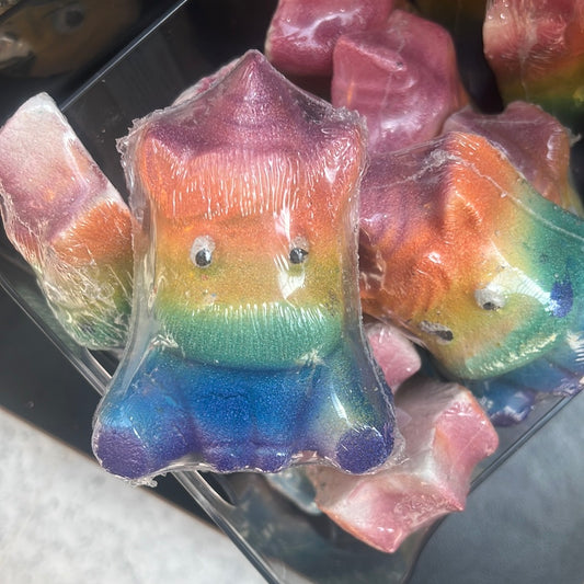 Rainbow unicorn bath bomb
