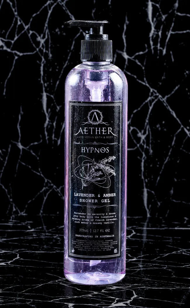 Wholesale TRAGIC shower gel - hypnos black amber lavender