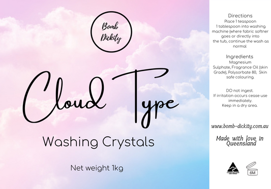 1 KG Washer crystals - Cloud ** LIMITED EDITION