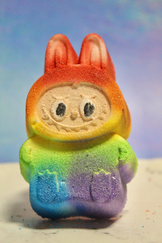 Labubu rainbow bath bomb