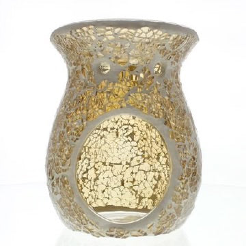 Tealight Mosaic Warmer - Gold