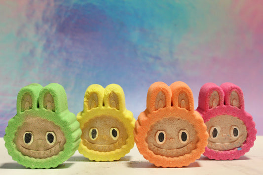 Labubu faces bath bomb