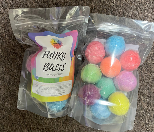 Funky ball bath bomb pack