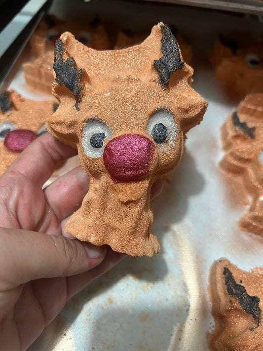 Reindeer bath bomb