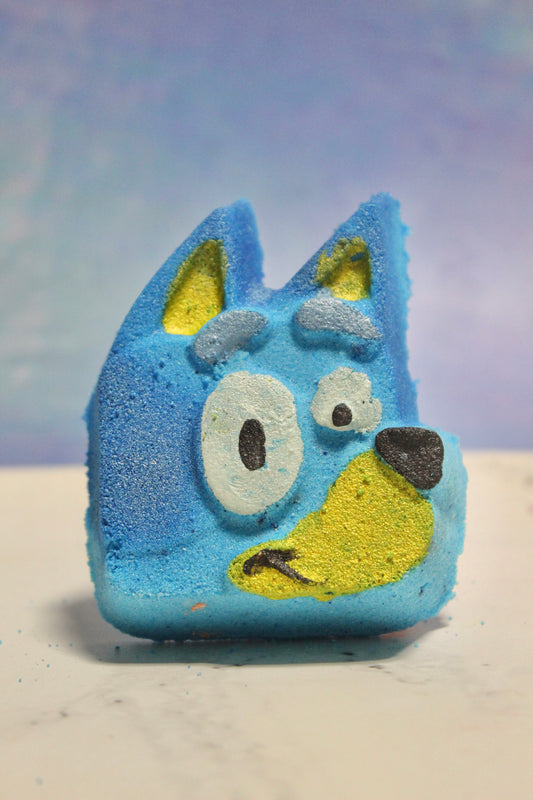 Bluey bath bomb
