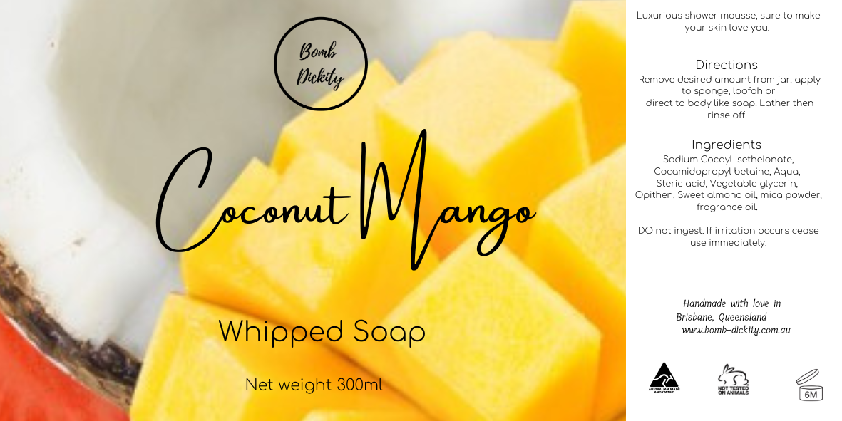 Whipped soap - Coconut Mango