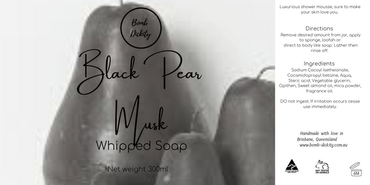 Whipped soap - Black Pear Musk