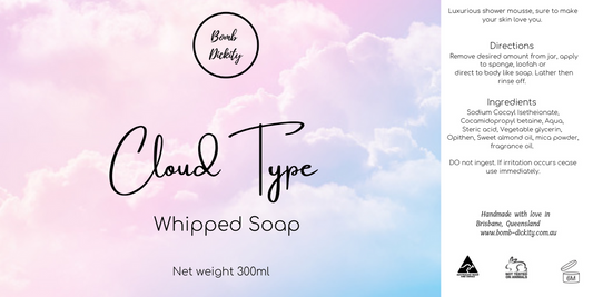 Whipped soap - Cloud ** LIMITED EDITION