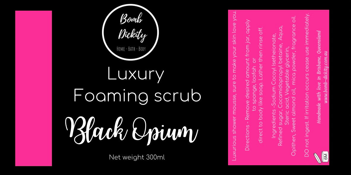 LUX foaming sugar scrub - Black opium