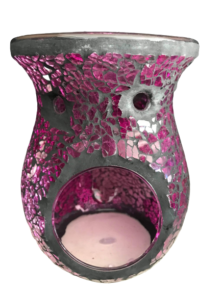 Tealight Mosaic Warmer - Fushia