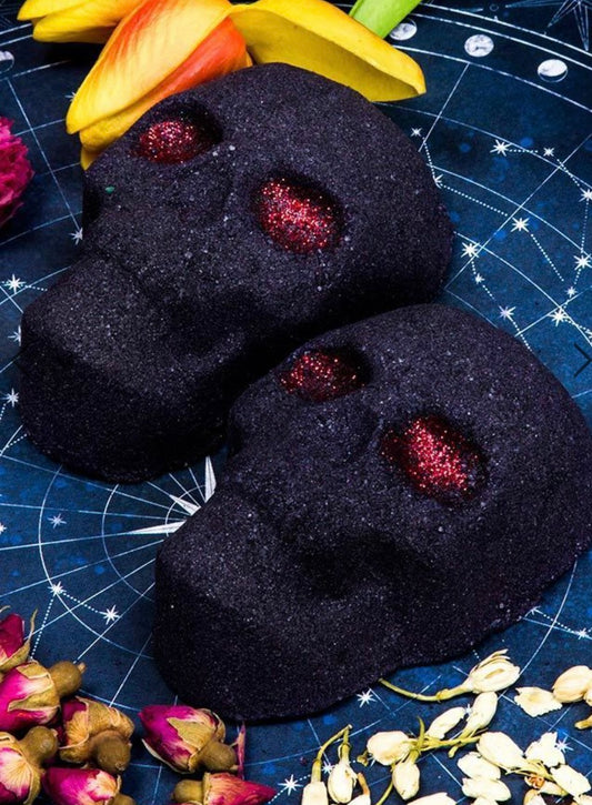 Wholesale TRAGIC bath bomb - master of puppets skull (black raspberry) black