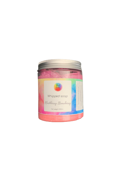 Whipped soap - Black berry strawberry